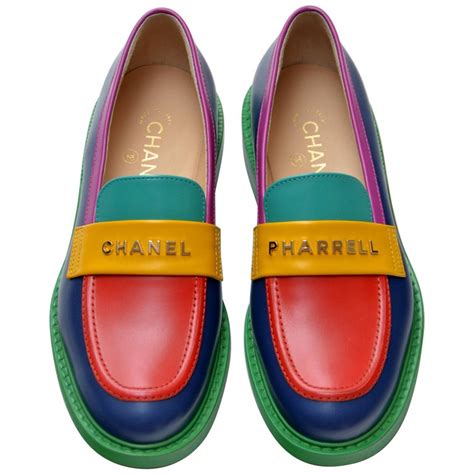 chanel pharrell loafers black|chanel sneakers for women.